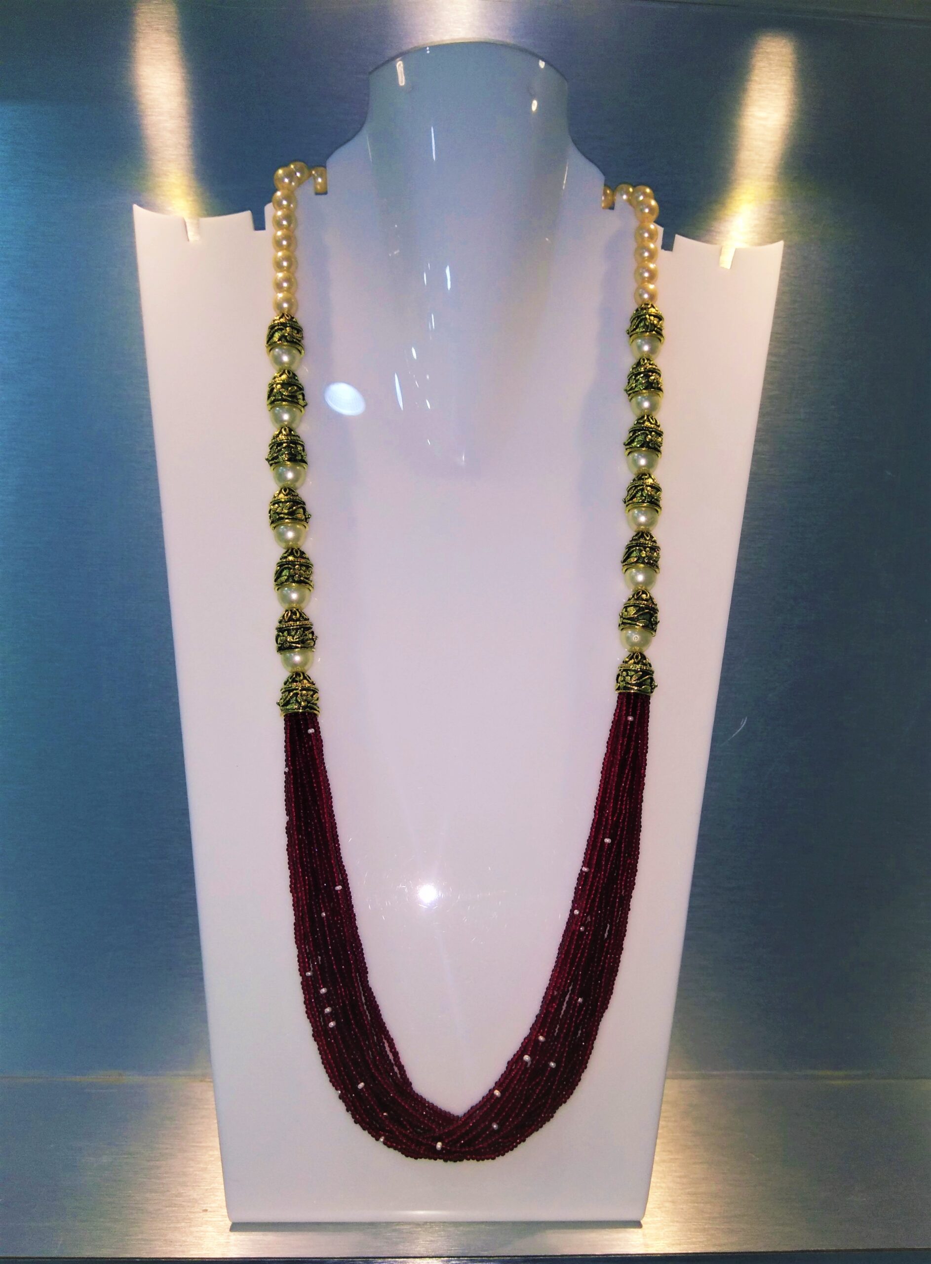 Buy Malabar Gold & Diamonds Semi-Long Tushi Lariat Necklace Online At Best  Price @ Tata CLiQ